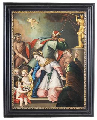 Heiligenbild, Alpenländisch, 17. Jahrhundert - Vánoční aukce