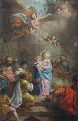 Heiligenbild, Alpenländisch, 18. Jahrhundert - Asta di Natale