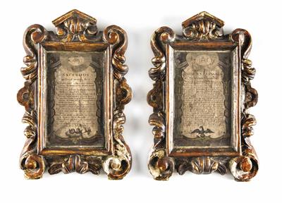 Paar Kanontafeln, wohl 17./19. Jahrhundert - Christmas auction