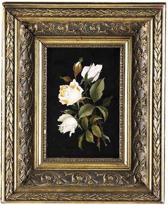 Pietra dura-Bildplatte, in der Art der Florentiner Arbeiten, Italien, um 1900 - Asta di Natale