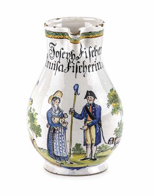 Hochzeits-Birnkrug, Durlach, datiert 1820 - Weihnachtsauktion