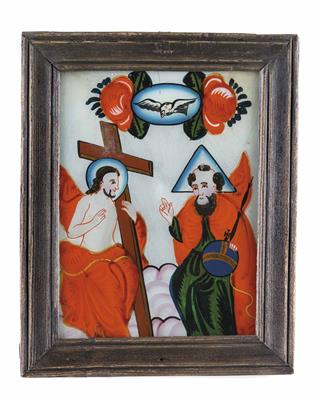 Hinterglasbild, Oberösterreich, Sandl, 19. Jahrhundert - Easter Auction