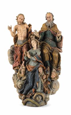 Figurengruppe-Altaraufsatz "Krönung Mariens", 18./19. Jahrhundert - Easter Auction