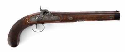Englische (Walisische) Kapselschlosspistole, Mitte 19. Jahrhundert - Easter Auction