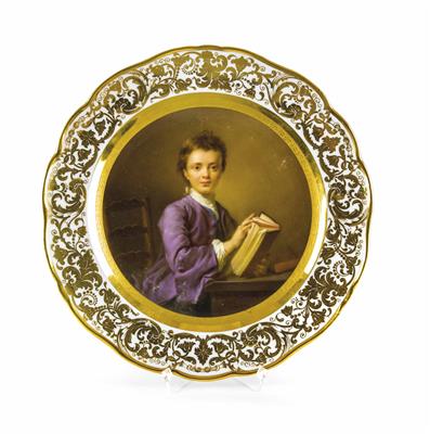 Russischer Bildteller, Kaiserliche Porzellanmanufaktur St. Petersburg um 1830 - Easter Auction