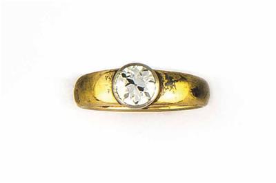 Altschliffdiamantsolitärring ca. 1,25 ct - Jewellery, watches and antiques