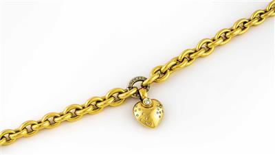 Brillant-Diamantcollier zus. ca. 0,60 ct - Gioielli, orologi e antiquariato