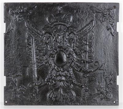 Gusseiserne Ofenplatte, Ende 18. Jahrhundert - Asta estiva