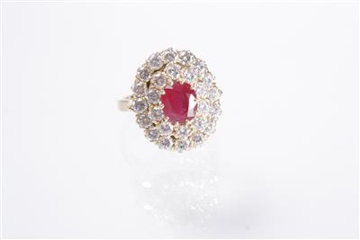 Brillantdamenring zus. 1,61 ct - October auction