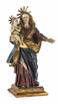 Hl. Maria mit Kind, Deutsch, 1. Hälfte 18. Jahrhundert - Asta di Natale