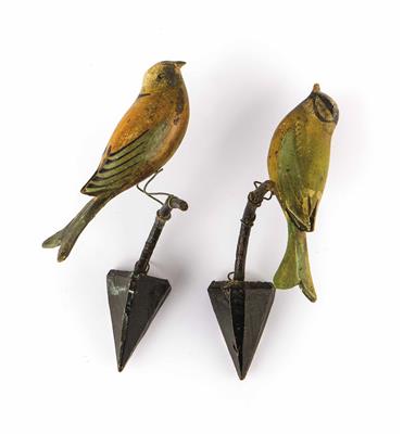 Paar Viechtauer Singvögel, 19. Jahrhundert - Weihnachtsauktion
