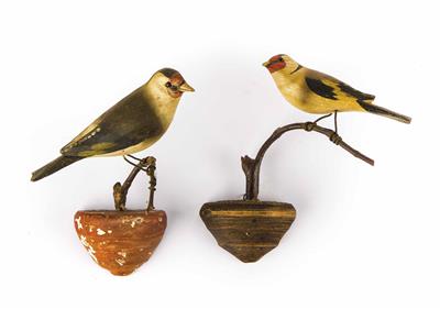Paar Viechtauer Singvögel, 19. Jahrhundert - Christmas auction