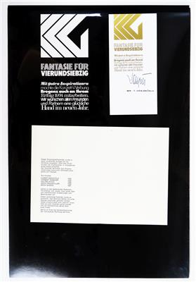 Grafikkalender mit fünf signierten Radierungen von Vorarlberger Künstlern, 1974 - Adventauktion