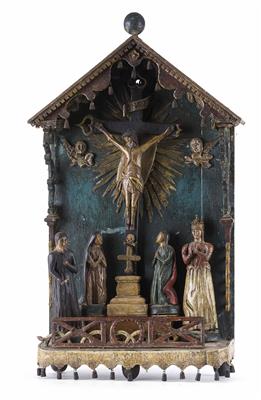 Kreuzigungsgruppe - Kalvarienberg, provienziell, 1. Hälfte 19. Jahrhundert - Easter Auction
