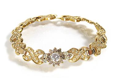 Brillantarmkette zus. ca. 2,50 ct - Schmuck, Uhren und Antiquitäten sowie Malerei des 20. Jahrhunderts