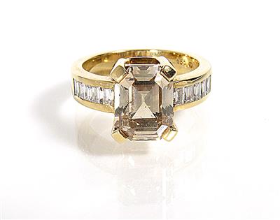Diamantdamenring zus. ca. 5,05 ct - Jewellery, watches and art