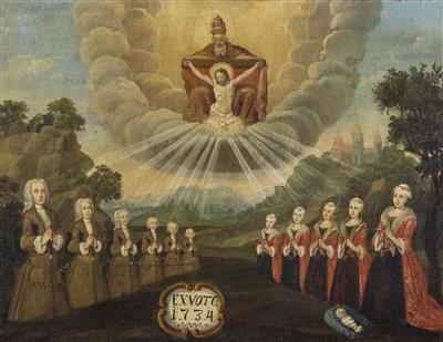 Votiv-Andachtsbild, 2. Drittel 18. Jahrhundert - Vánoční aukce