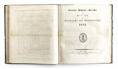 Jahresbericht des Vereins für Pferdezucht und Pferdedressur für 1829-1837, Berlin - Vánoční aukce