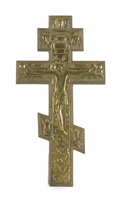 Russisches orthodoxes Segenskreuz, um 1800 - Vánoční aukce