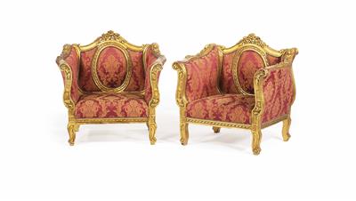 Paar Fauteuils im französischen Barockstil, 19./20. Jahrhundert - Easter Auction