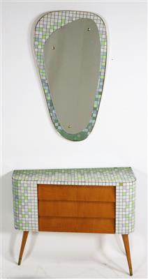 Gardroben-Sideboard mit Spiegelaufsatz, 1960er Jahre - Asta estiva