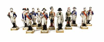 Napoleon Bonaparte mit elf Generälen bzw. Marschällen, Scheibe-Alsbach, Thüringen 20. Jahrhundert - Summer auction