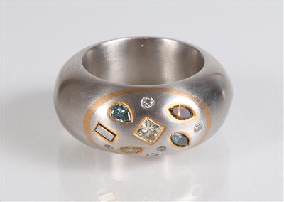 Brillant-Diamantring zus. ca.0,55 ct - Gioielli, arte e antiquariato