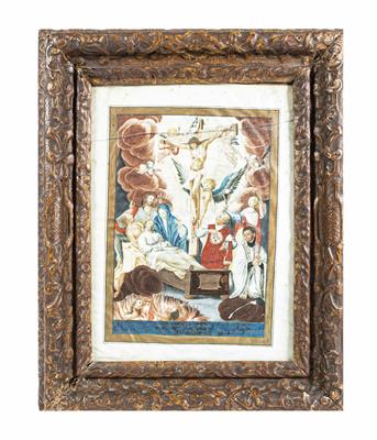 Andachtsbild, Österreichisch,17. Jahrhundert - Christmas auction - Silver, glass, porcelain, graphics, militaria, carpets