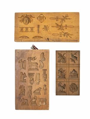 Drei Marzipan-Model, Alpenländisch, 19. Jahrhundert - Asta di Natale - Argenti, vetri, porcellane, incisione, militaria, tappeti