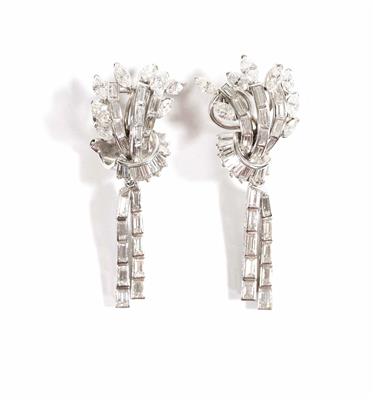 Diamant Ohrclips zus. ca. 6,10 ct - Adventauktion