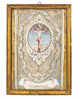 Spitzenbild, Alpenländisch, 2. Hälfte 18. Jahrhundert - Easter Auction