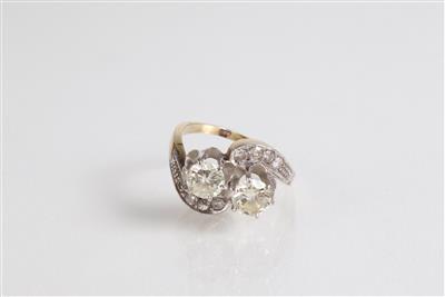 Brillant-Diamantring zus. ca.1,30 ct - Summer auction