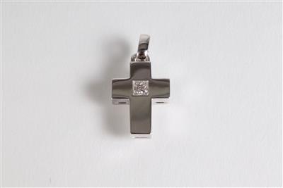 Diamantkreuzanhänger ca. 0,25 ct - Letní aukce