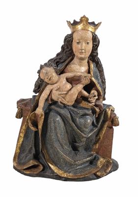 Thronende Madonna mit Kind, Süddeutsch?, um 1500 - Asta di Natale