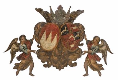 Barocke Wappen-Kartusche, um 1710/1715 - Christmas auction
