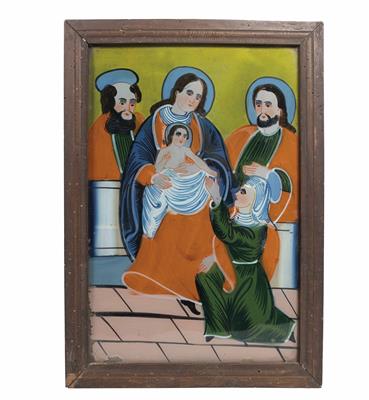 Hinterglasbild, Oberösterreich, Sandl, 19. Jahrhundert - Vánoční aukce