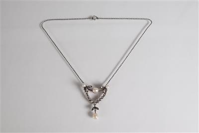 Altschliffdiamantcollier zus. ca. 0,55 ct - Adventauktion