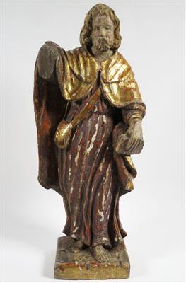 Apostelfigur, Alpiner Kulturkreis, um 1700 - Adventauktion