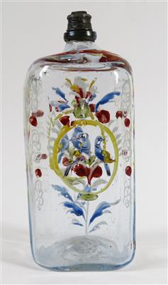 Branntweinflasche, Alpenländisch, um 1800 - Christmas auction - Silver, glass, porcelain, graphics, militaria, carpets