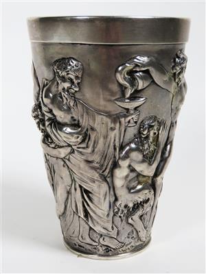 Trinkbecher, wohl Deutsch, um 1900 - Christmas auction - Silver, glass, porcelain, graphics, militaria, carpets