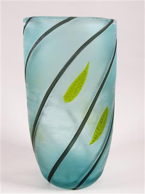 Vase, Vetreria Gino Cenedese, Murano, um 1960 - Christmas auction - Silver, glass, porcelain, graphics, militaria, carpets