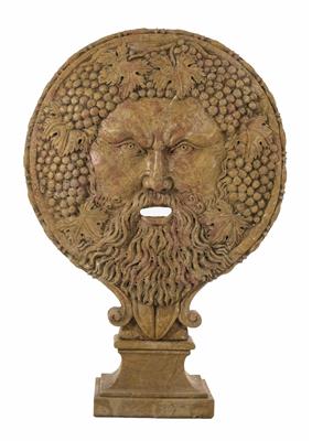 Maskaron-Tondo, Weingott Bacchus im italienischen Renaissancestil,20. Jahrhundert - Easter Auction