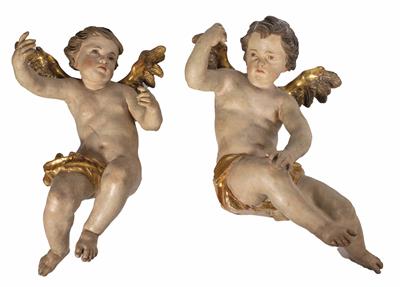 Paar Aufsatzengel im Barockstil, 19. Jahrhundert - Velikonoční aukce