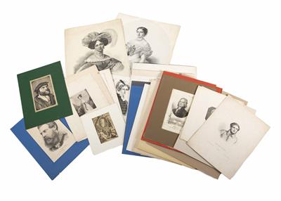 Konvolut von 70 Stück Druckgrafik - Porträts von Persönlichkeiten der Renaissance bis ins 19. Jahrhundert - Easter Auction