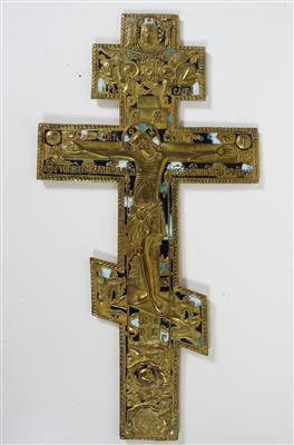 Orthodoxes Kreuz, Russisch, 19. Jahrhundert - Osterauktion 14.04.2022 -  Erzielter Preis: EUR 512 - Dorotheum