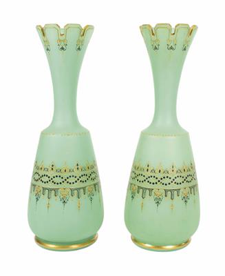 Paar Vasen, wohl Neuwelt, Böhmen, um 1860 - Asta di pasqua