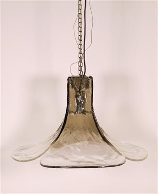 Blütenförmige Deckenlampe, Entwurf Carlo Nason für Mazzega, Murano, 1970er-Jahre - Asta estiva