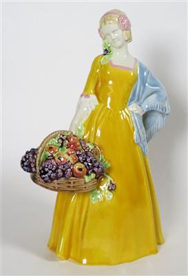 Jahreszeitenfigur "Herbst" (Mädchen mit Früchtekorb), - Summer auction