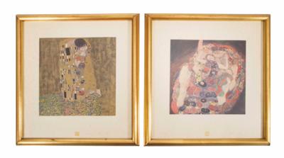 Nach Gustav Klimt (Wien 1862-1918) - Christmas auction - Silver, glass, porcelain, graphics, militaria, carpets
