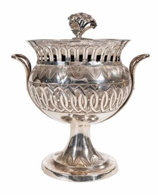 Prager Empire Zuckerurne, 1819 - Christmas auction - Silver, glass, porcelain, graphics, militaria, carpets